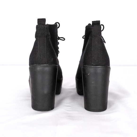 Zara TRF Trafaluc Women's 4" Heel Lace-Up Platform Ankle Boots EU SZ 41 US 10.5 - Picture 5 of 7
